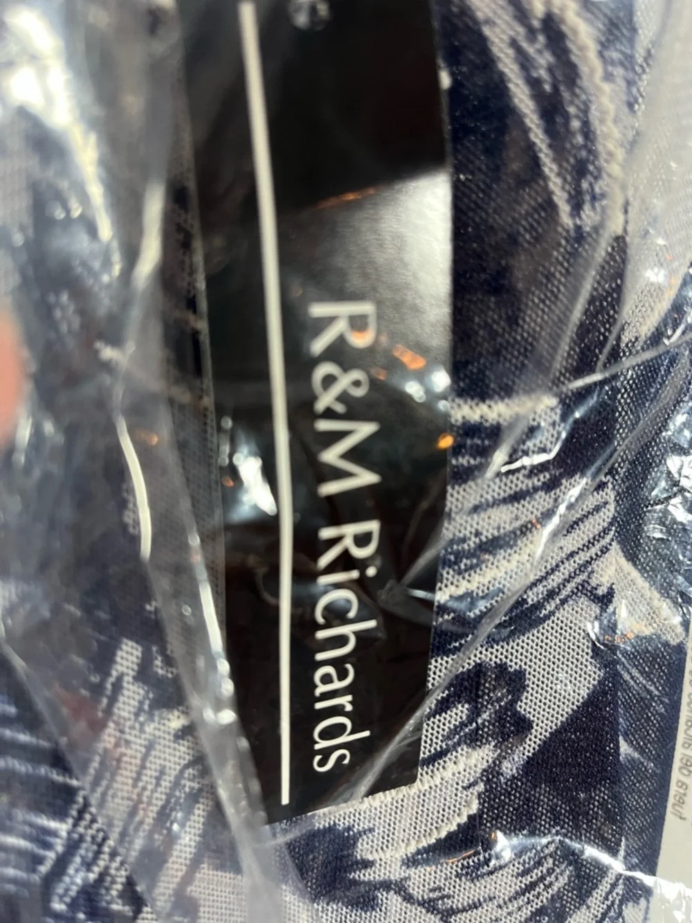 R&M Richards Navy and White Floral Overlay Dress Set, NWT - Picture 4 of 9